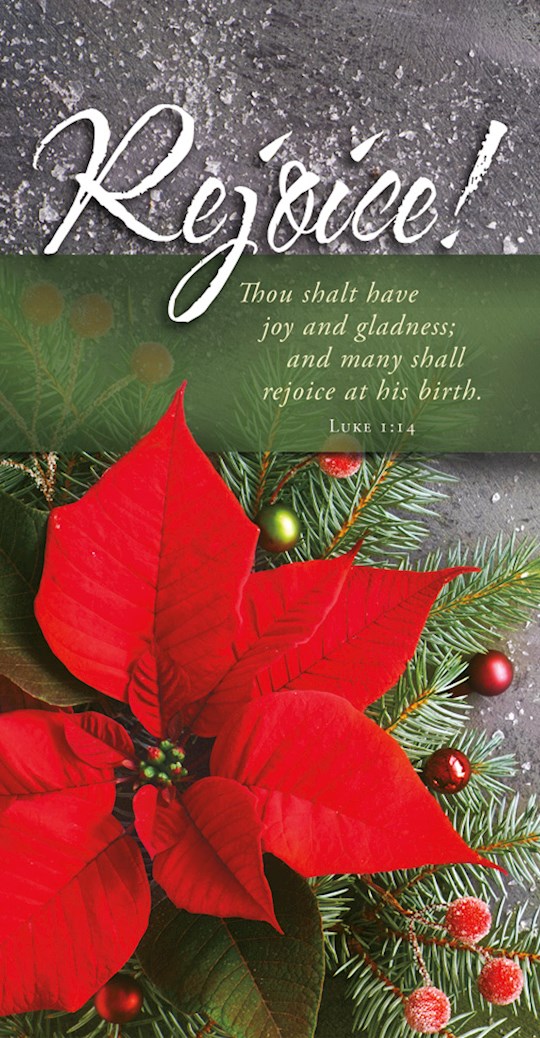Offering Envelope-Rejoice! Many Shall Rejoice At His Birth (Luke 1:14) (Pack Of 100) | SHOPtheWORD