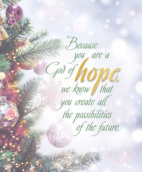 Bulletin-Advent Week 1: Hope/Trees And Ornaments (Pack Of 50)-Legal Size | SHOPtheWORD