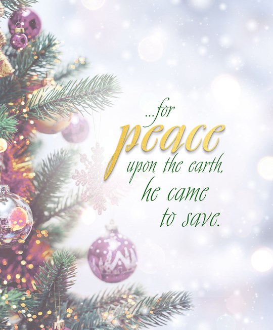 Bulletin-Advent Week 2: Peace/Trees And Ornaments (Pack Of 50)-Legal Size (Aug) | SHOPtheWORD