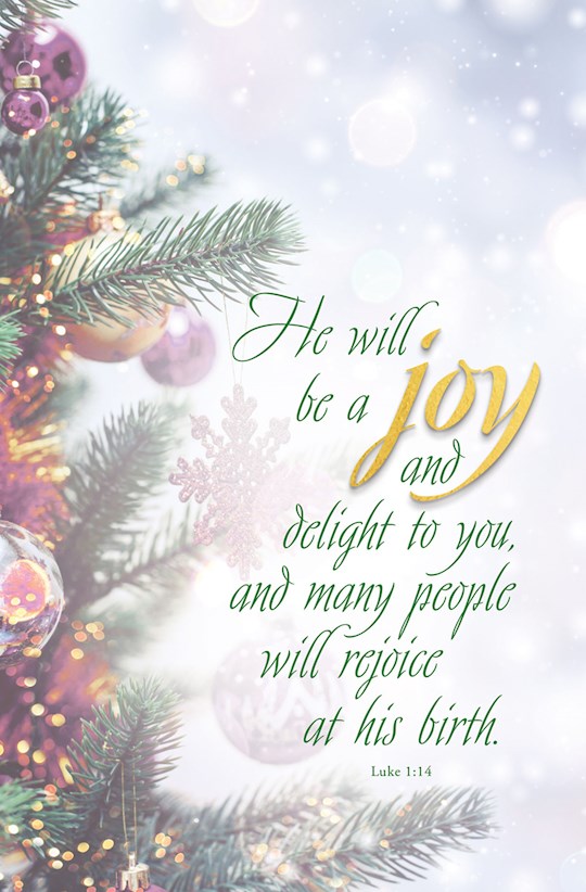 Bulletin-Advent Week 3: Joy/Trees And Ornaments (Pack Of 50) | SHOPtheWORD