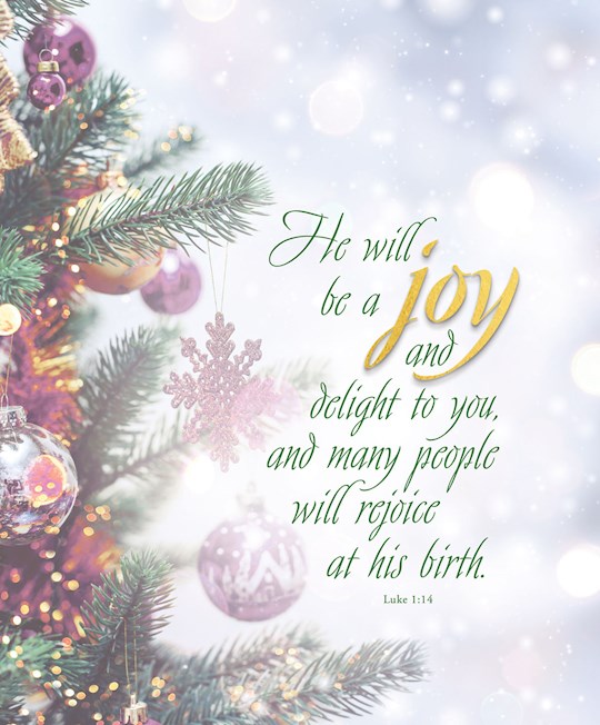 Bulletin-Advent Week 3: Joy/Trees And Ornaments (Pack Of 50)-Legal Size | SHOPtheWORD