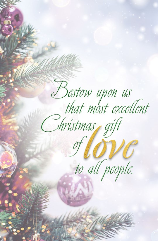 Bulletin-Advent Week 4: Love/Trees And Ornaments (Pack Of 50) | SHOPtheWORD