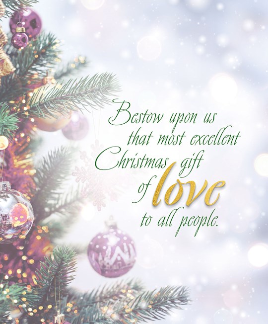Bulletin-Advent Week 4: Love/Trees And Ornaments (Pack Of 50)-Legal Size | SHOPtheWORD