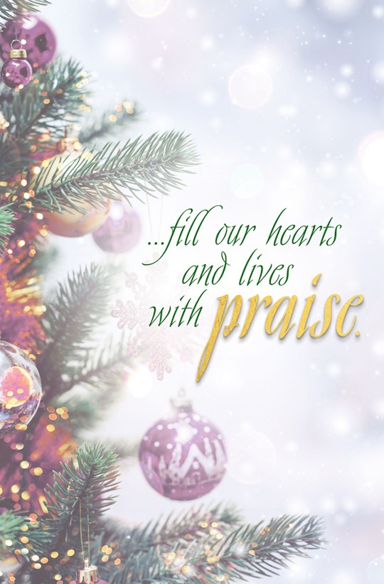 Bulletin-Advent Week 5: Praise/Trees And Ornaments (Pack Of 50) | SHOPtheWORD