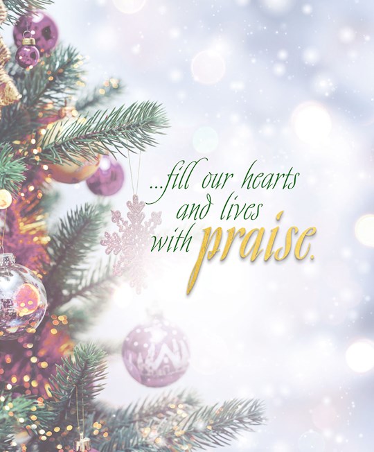 Bulletin-Advent Week 5: Praise/Trees And Ornaments (Pack Of 50)-Legal Size | SHOPtheWORD