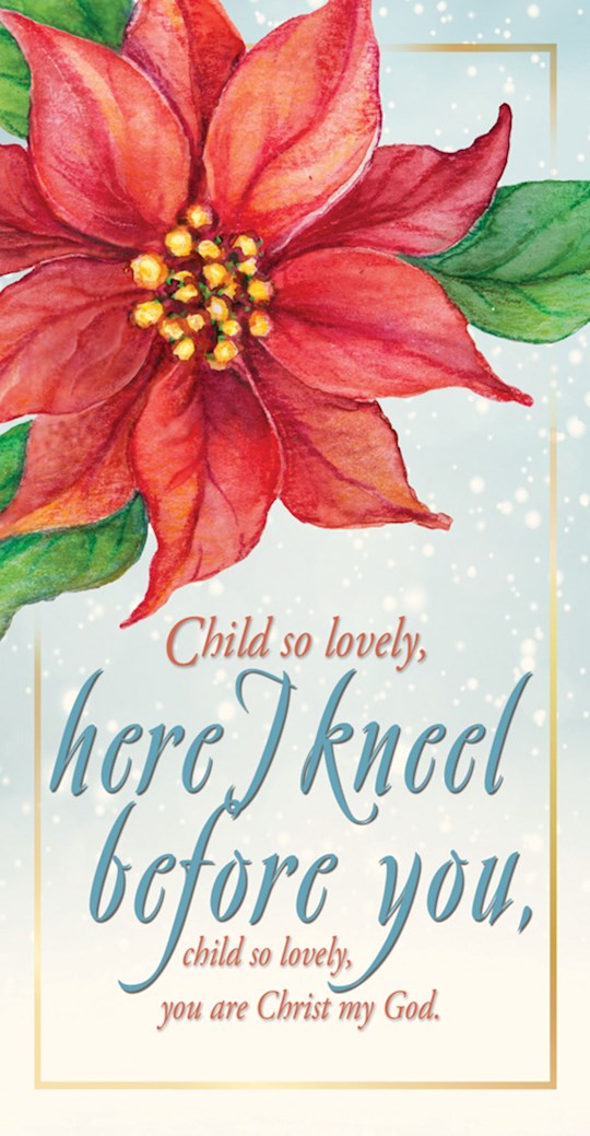 Offering Envelope-Child So Lovely, Here I Kneel Before You/Poinsettia (Pack Of 50) | SHOPtheWORD
