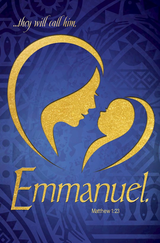 Bulletin-They Will Call Him Emmanuel (Matthew 1:23) (Pack Of 50) | SHOPtheWORD