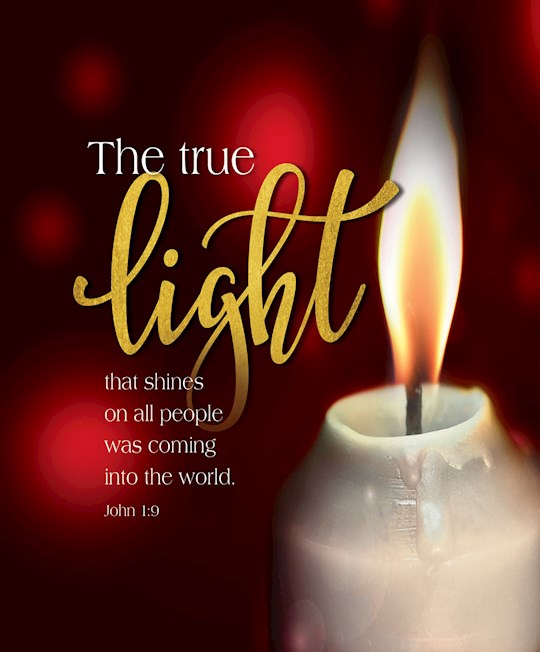 Bulletin-The True Light That Shines On All People (John 1:9) (Pack Of 50)-Legal Size | SHOPtheWORD