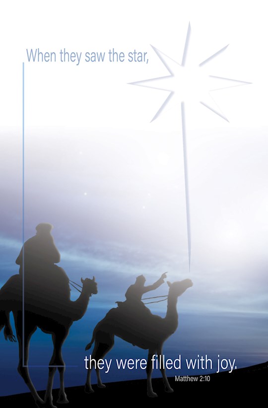 Bulletin-When They Saw The Star (Matthew 2:10) (Pack Of 50) | SHOPtheWORD