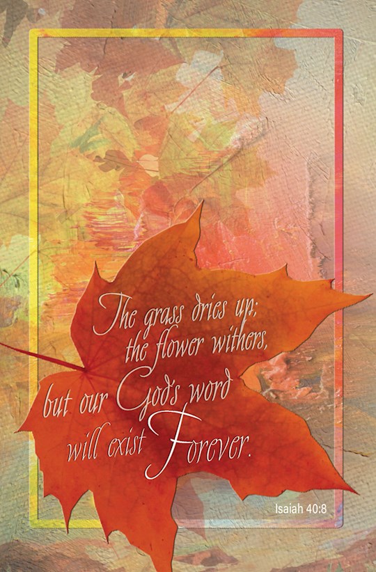 Bulletin-God's Word Will Exist Forever (Isaiah 40:8) (Pack Of 50) | SHOPtheWORD