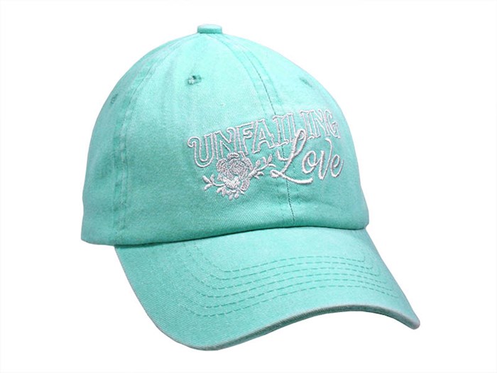 Cap-Unfailing Love-Teal | SHOPtheWORD