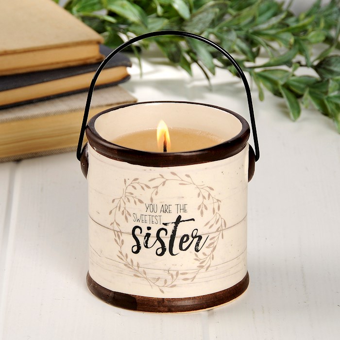 Crock Candle-Sweetest Sister/Sweet Pear Crisp (3.5