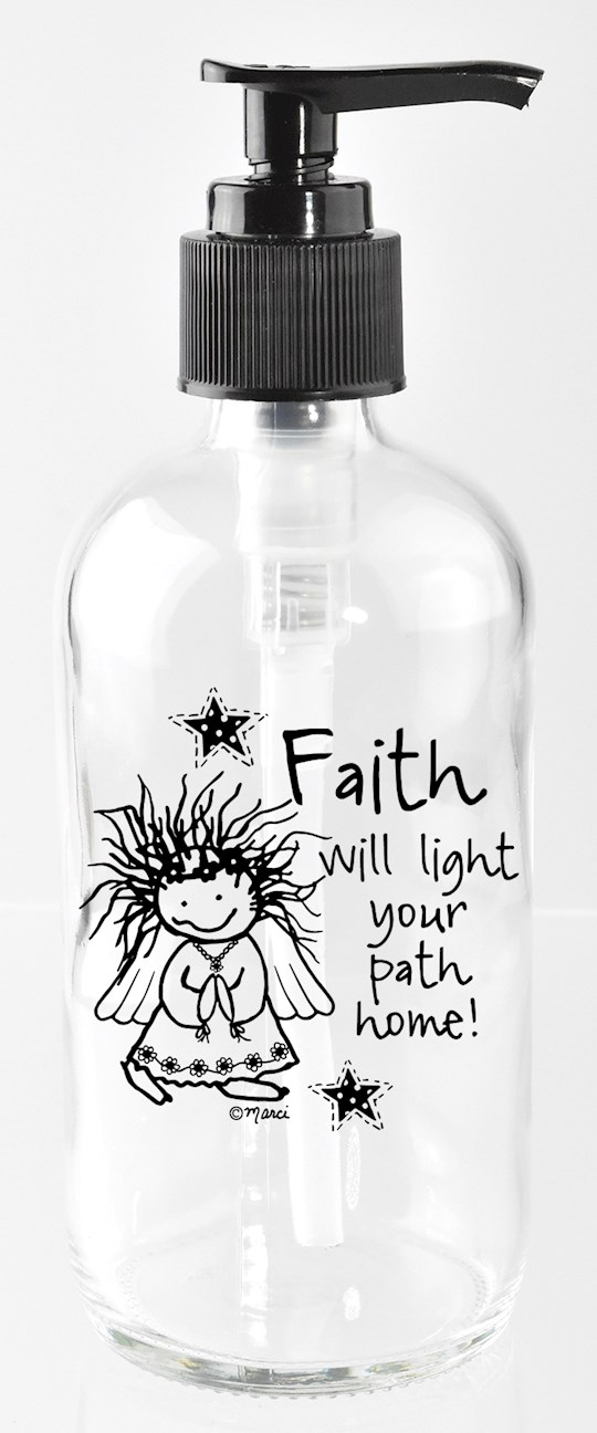 Soap Dispenser-Marci Art-Faith Will Light Your (8 Oz) | SHOPtheWORD