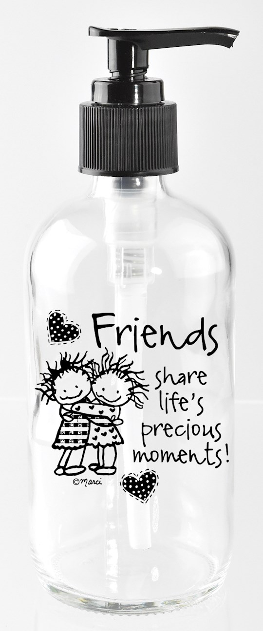 Soap Dispenser-Marci Art-Friends Share Life's (8 Oz) | SHOPtheWORD