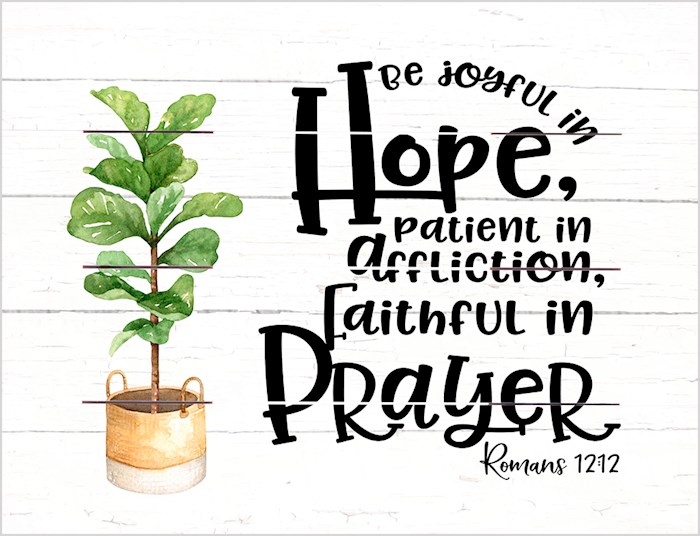Pallet Art-Joyful In Hope (Romans 12:12) (9 x 12) | SHOPtheWORD