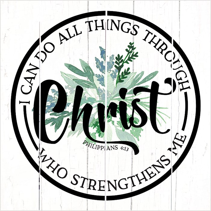 Pallet Art-I Can Do All Things Through Christ (Philippians 4:13) (10 x 10) | SHOPtheWORD