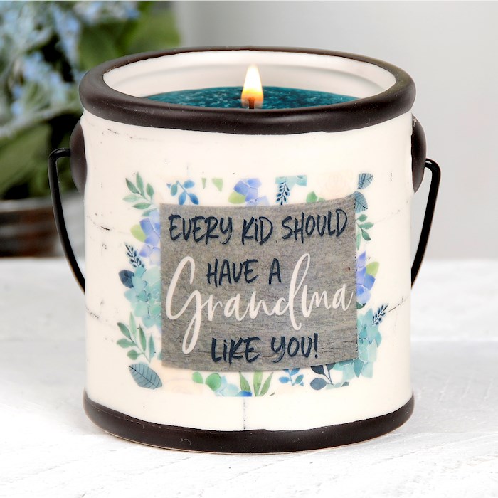 Crock Candle-Grandma/Coastal Waves (3