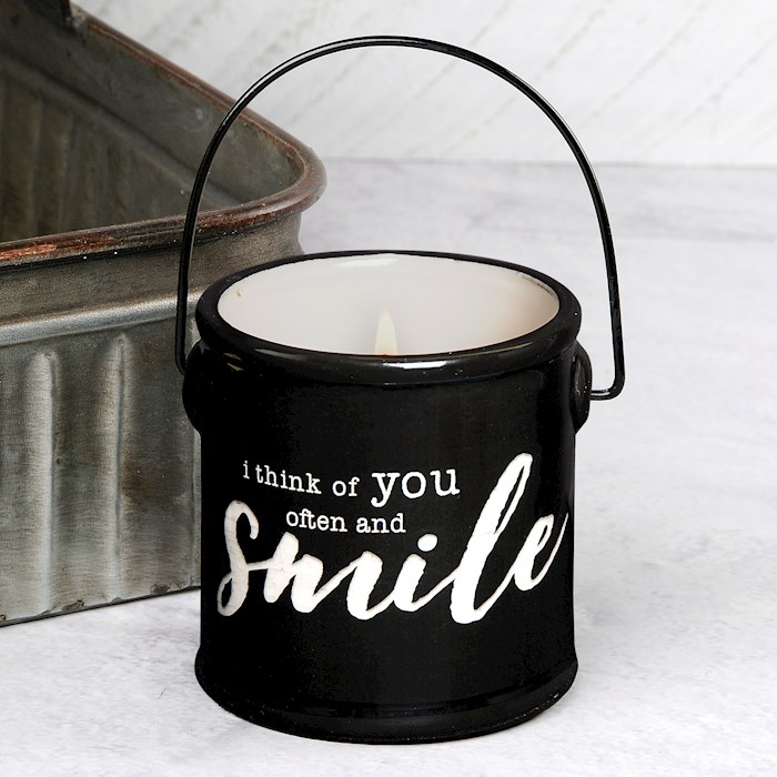 Crock Candle-I Think Of You Often/Lemongrass & Lavender (3