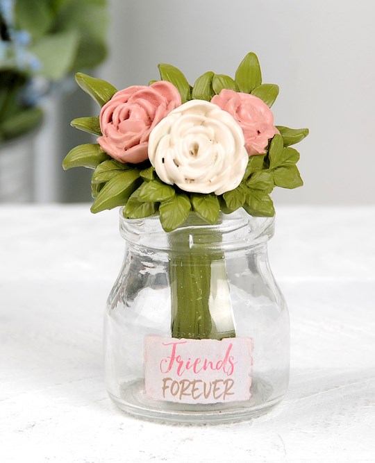 Vase w/Flowers-Friends Forever (2.50