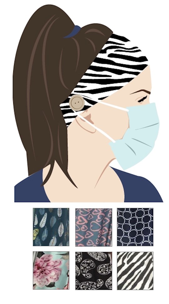 Headband w/Buttons For Masks (Ear Saver) (Set Of 6 Assorted Styles) | SHOPtheWORD