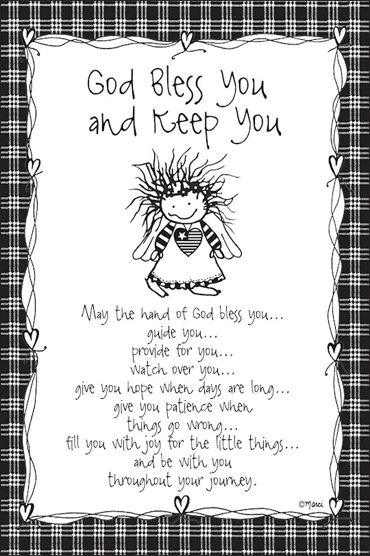 Plaque-Marci Art-God Bless You & Keep You (6