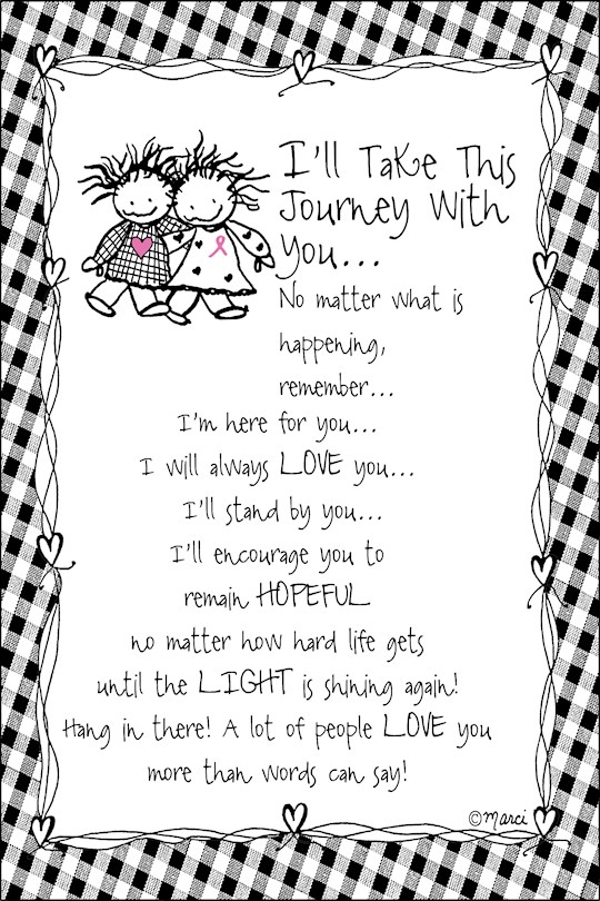 Plaque-Marci Art-I'll Take This Journey-Pink Ribbon (6