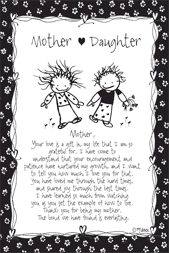 Plaque-Marci Art-Mother/Daughter (For Mom) (6