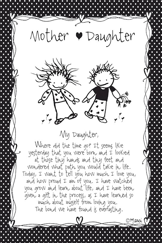 Plaque-Marci Art-Mother/Daughter (For Daughter) (6