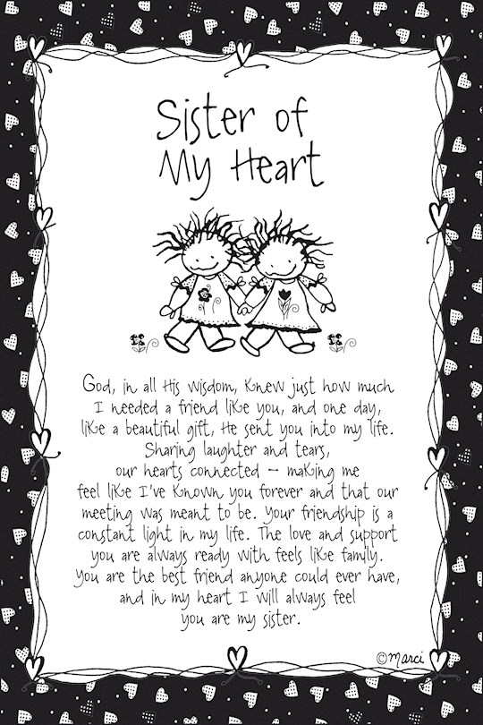 Plaque-Marci Art-Sister Of My Heart (6