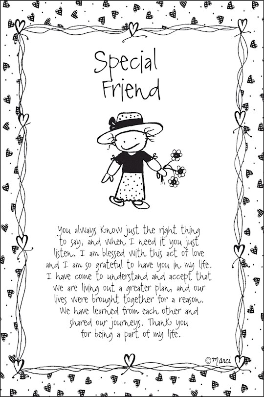 Plaque-Marci Art-Special Friend (6