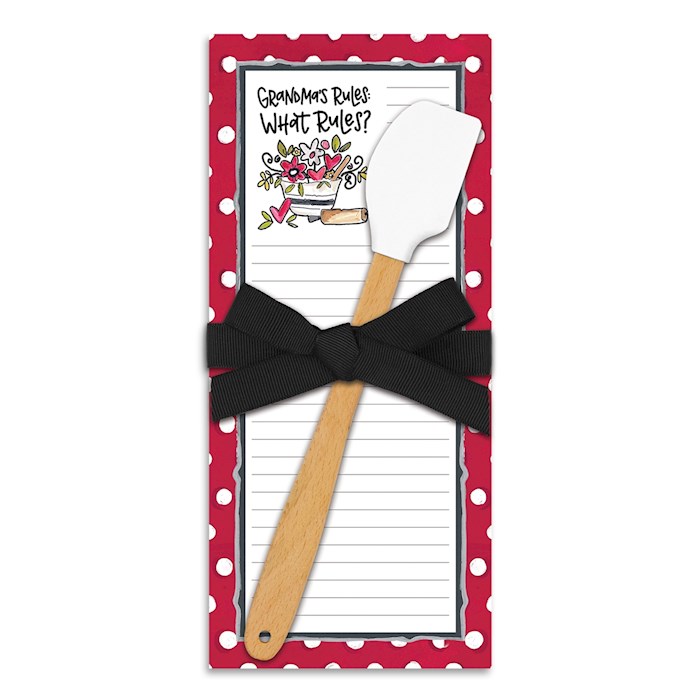 Kitchen Companion-Mini Spatula w/Magnetic Pad-Grandma's Rules | SHOPtheWORD