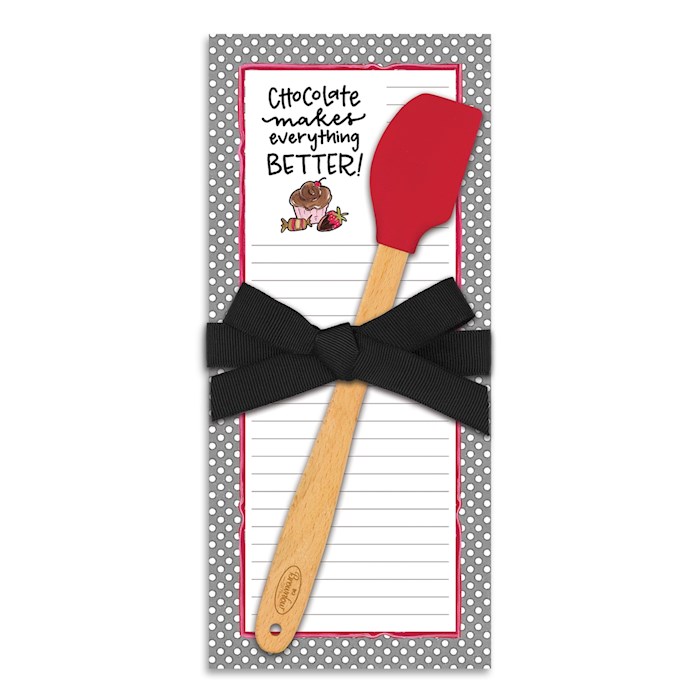 Kitchen Companion-Mini Spatula w/Magnetic Pad-Chocolate | SHOPtheWORD