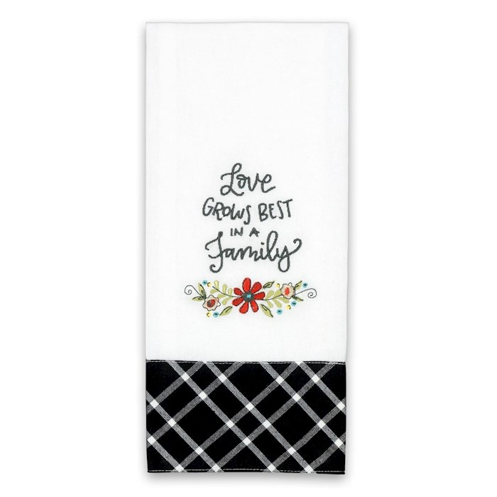 Tea Towel-Love Grows Best In A Family (18 x 28) | SHOPtheWORD