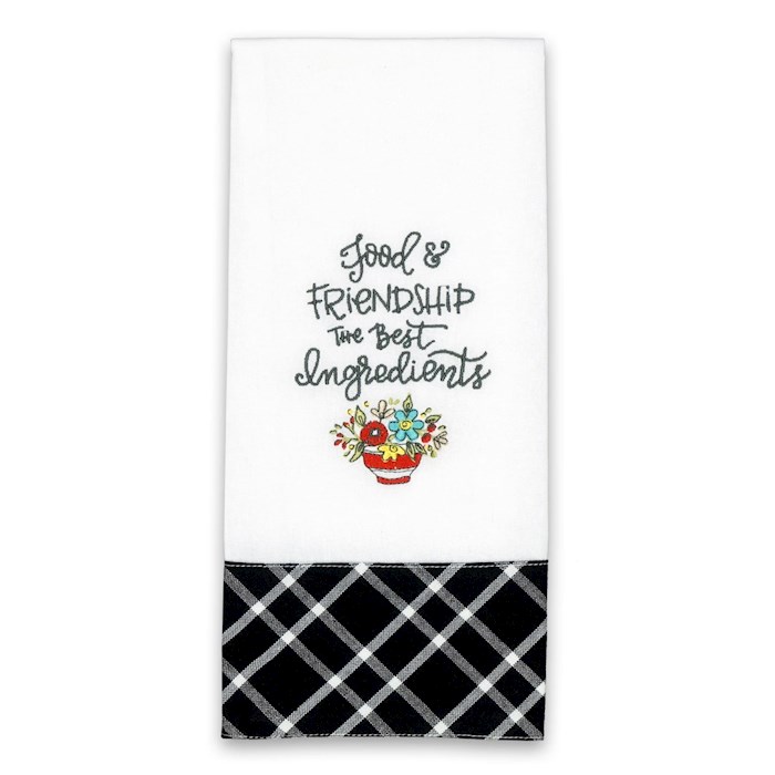 Tea Towel-Food & Friendship (18 x 28) | SHOPtheWORD