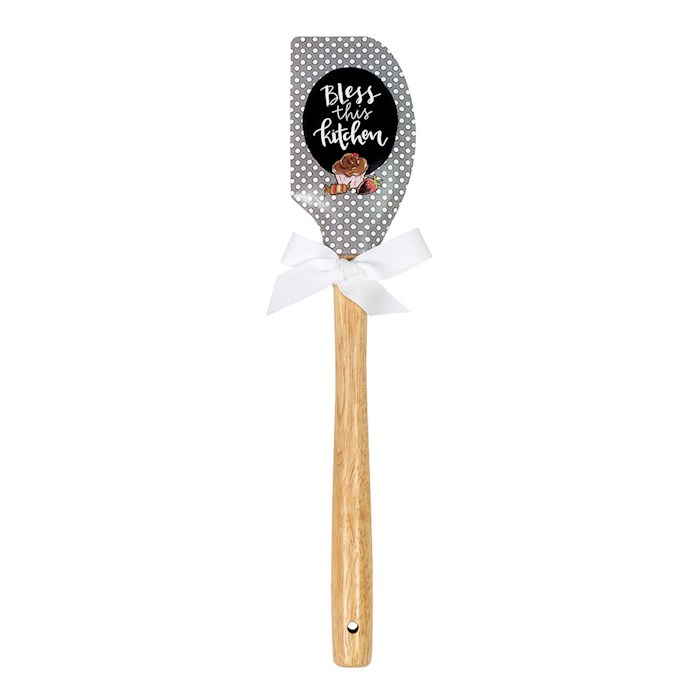Spatula-Bless This Kitchen-W/Measuring Table On Back (Silicone) | SHOPtheWORD