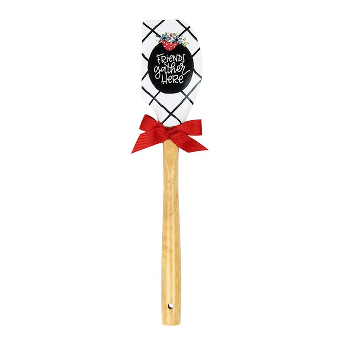 Spatula-Friends Gather Here-W/Measuring Table On Back (Silicone) | SHOPtheWORD