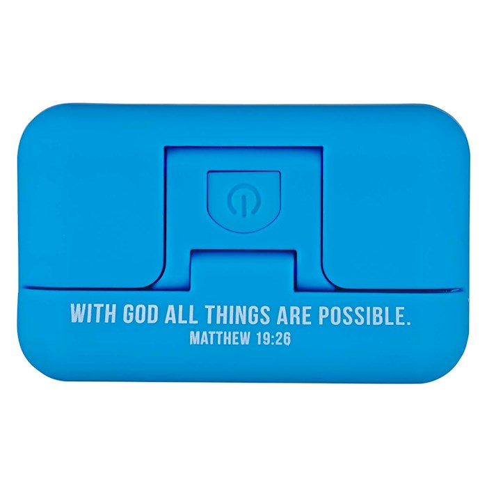 Booklight-Hydraulic-With God ll Things Are Possible-Blue | SHOPtheWORD