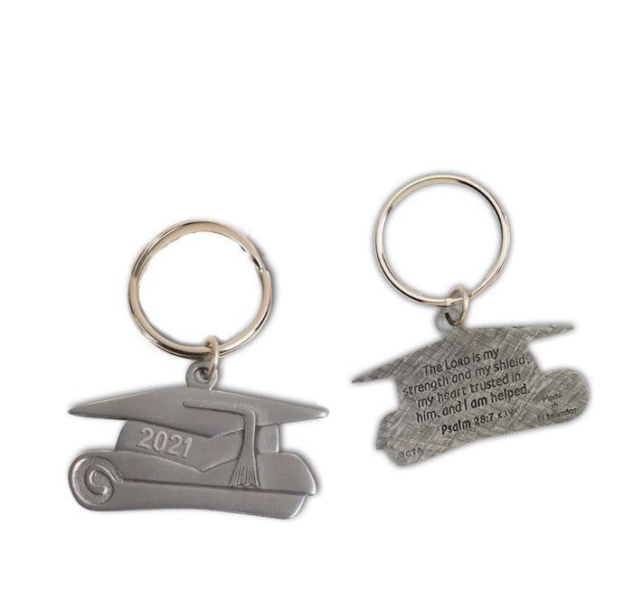 Keychain-Graduation Cap 2021 (Jeremiah 29:11 ESV) | SHOPtheWORD