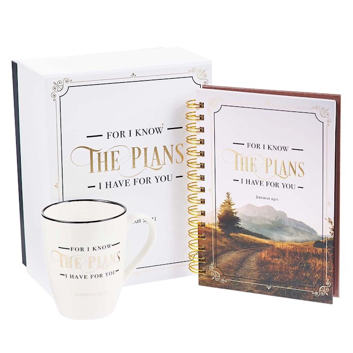 Boxed Gift Set-Journal & Mug-I Know The Plans | SHOPtheWORD