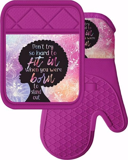 Oven Mitt & Pot Holder Set-Born To Stand Out (Set Of 2) | SHOPtheWORD