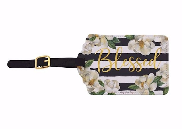 Luggage Tag-Blessed/Magnolias (3.25