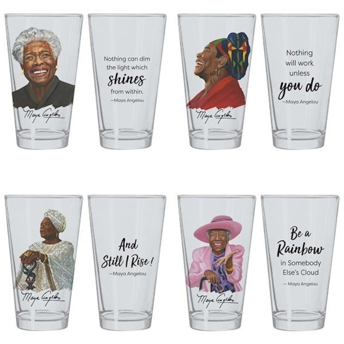 Drinking Glass Set-Maya Angelou (17 Oz) (Set Of 4) | SHOPtheWORD