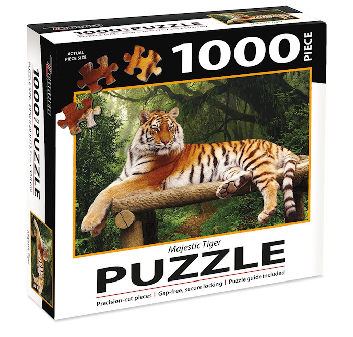 Jigsaw Puzzle-Majestic Tiger (1000 Pieces) | SHOPtheWORD