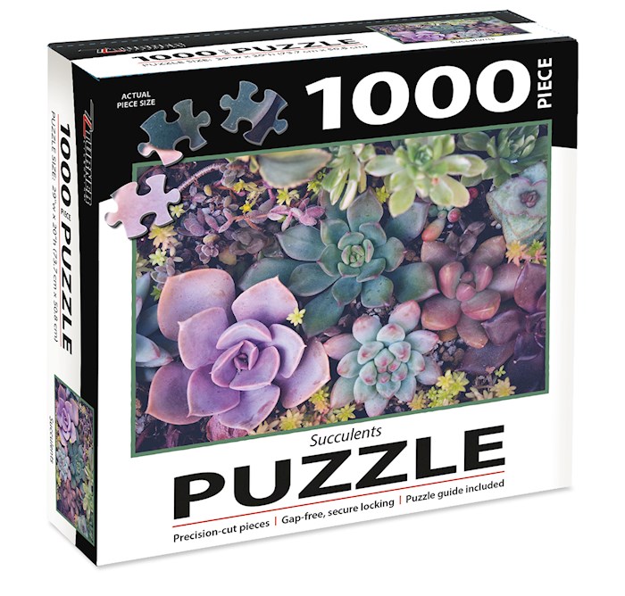 Jigsaw Puzzle-Succulents (1000 Pieces) | SHOPtheWORD
