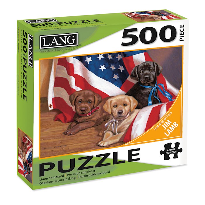 Jigsaw Puzzle-American Puppy (500 Pieces) | SHOPtheWORD