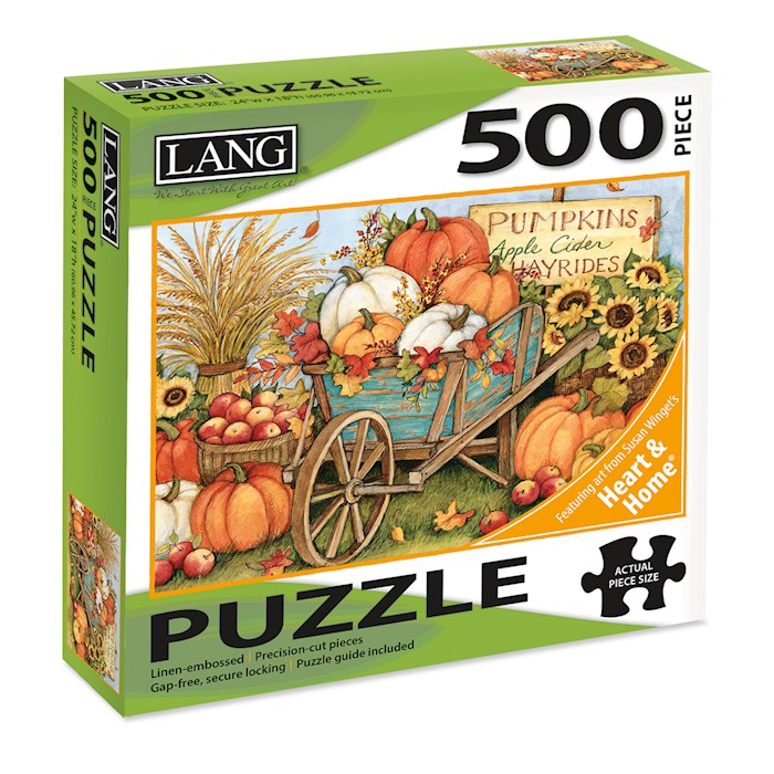 Jigsaw Puzzle-Harvest Wheelbarrow (500 Pieces) | SHOPtheWORD