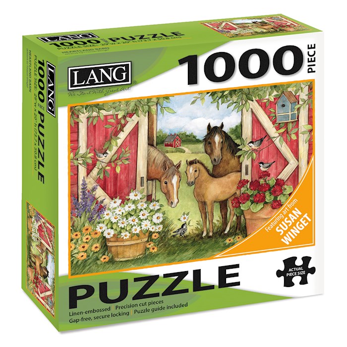 Jigsaw Puzzle-Heartland Barn (1000 Pieces) | SHOPtheWORD