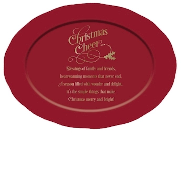 Serving Platter-Christmas Cheer (14 x 10) | SHOPtheWORD