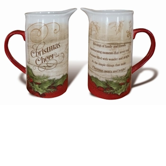 Pitcher-Christmas Cheer (32 Oz) | SHOPtheWORD