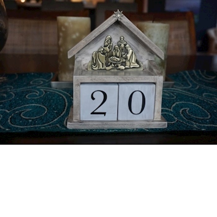 Advent Calendar Block-Perpetual w/Nativity Scene | SHOPtheWORD